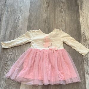 Disney Pink Tulle Long Sleeve Dress